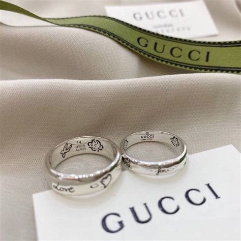 gucci gold ring uk|gucci couple ring.